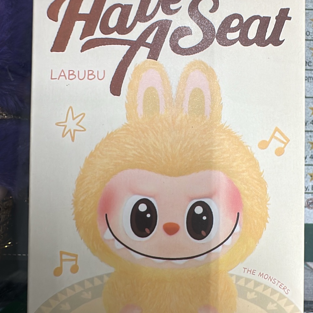 Labubu Yellow Plush Doll - Kids Toy